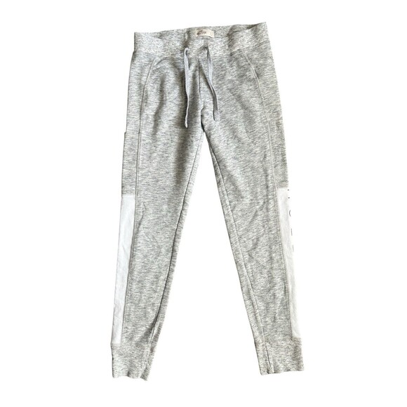 Hollister Women’s Gray White Jogger Sweatpants Stretch Comfortable Size Small - Picture 1 of 4